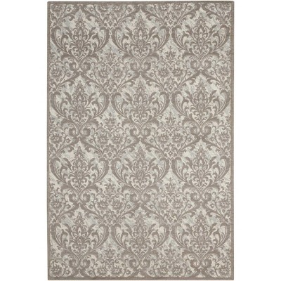 Nourison Damask Grey Area Rug