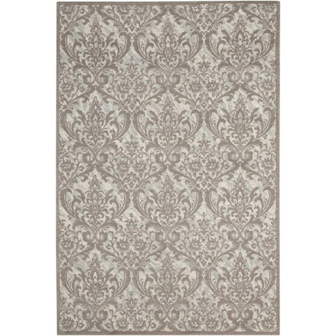 Nourison Damask Iv/grey Area Rug Das02 8' X 10' : Target