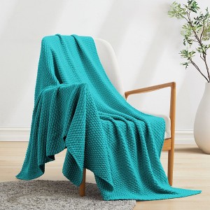 Peace Nest Lightweight and Soft Knit Throw Blanket for Couch - 1 of 4