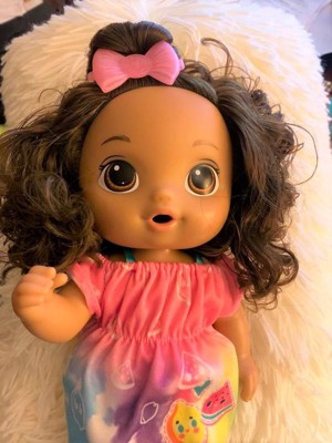 Baby Alive Fruity Sips Baby Doll - Brown Hair/brown Eyes : Target