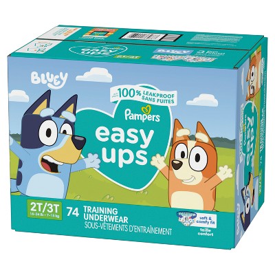 Pampers Easy Ups Boys' Bluey Training Underwear - Size 2T-3T - 74ct