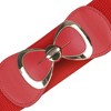 INSPIRE CHIC Women's Bow Buckle Elastic Waist Seal Belts - 2 of 4