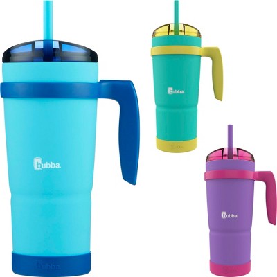 Bubba Envy S Stainless Steel Rubberized Bumper Tumbler with Handle - Pool Blue - 32 oz