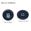Unique Bargains Resin Snap Fastener Round Flat 4-Hole Sewing Buttons 10 Pcs - 2 of 4