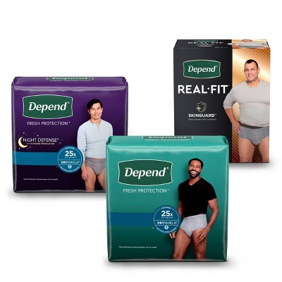 Depend Real Fit Incontinence Underwear For Men - Maximum