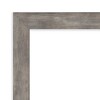 39" x 27" Non-Beveled Marred Pewter Wood Wall Mirror - Amanti Art - image 3 of 4