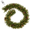MOEPISY 9FT Prelit Artificial Christmas Garland with Dual Color LED Lights and Timer, Indoor Outdoor - 2 of 4