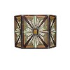 HomeStock  Multi Color Glass 3-Panel 43 in. Folding Fireplace Screen with Doors perfect for a stylish fireplace upgrade - 2 of 4
