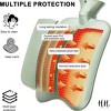 EBF Home Huddle Hush Hot Water Bottle, Hot Water Pack for Hot and Cold Compress, Ideal for Menstrual Cramps, Neck Shoulder Pain Relief - 4 of 4