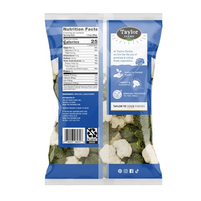 Taylor Farms Broccoli & Cauliflower Florets - 12oz