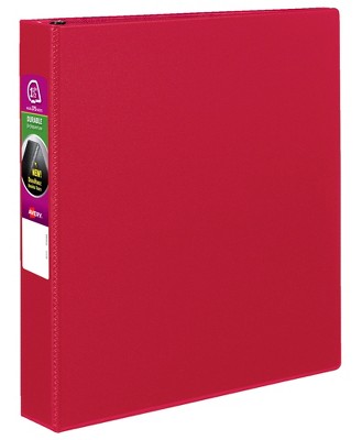 Avery Durable Binder, 1-1/2 Inch Slant Ring, Red : Target