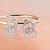 SOHI Women's Silver Wrap Drop Earrings - 2 of 3