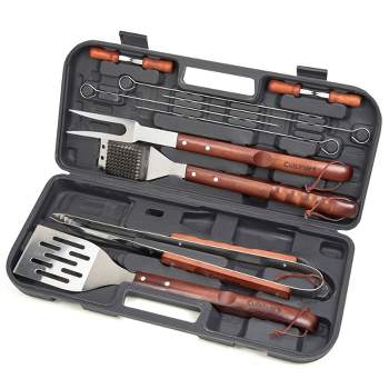 Chef Buddy 19-Piece BBQ Grill Accessories and Tools Set with Carrying Case