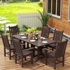 WestinTrends 7 Piece Outdoor Patio Dining Set Outdoor Table and Armchair Set - 2 of 2