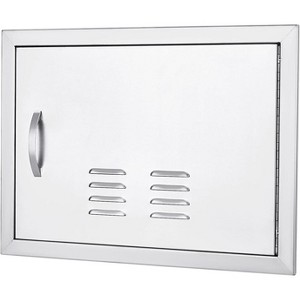Brushed Stainless Steel BBQ Access Door, Outdoor Kitchen Cabinet Doors, Durable Weather-Resistant Doors for Barbecue Islands, Suitable for Outdoor - 1 of 4