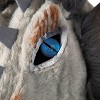 Morris Costumes Adult Gray Dragon Halloween Costume Mask - Gray One Size Fits Most - 4 of 4