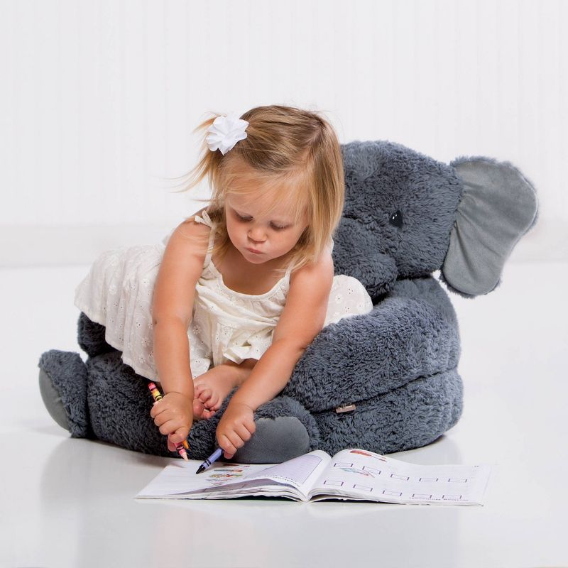 Elephant Plush Character Kids&#39; Chair - Trend Lab, 4 of 5
