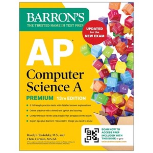 AP Computer Science a Premium, 13th Edition: Prep Book with 6 Practice Tests + Comprehensive Review + Online Practice (Barron's AP Prep) - 1 of 1