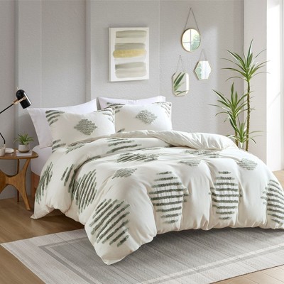 Ivory King Cotton Blend Chenille Comforter Set
