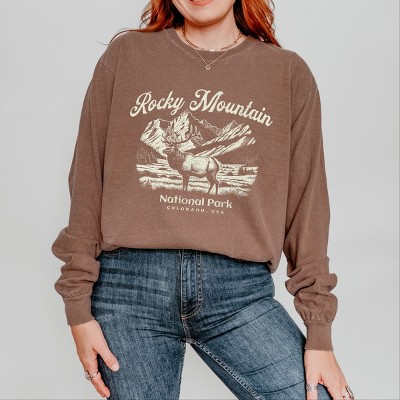 Simply Sage Market Rocky Mountain National Park Colorado USA Elk Garment Dyed Long Sleeve