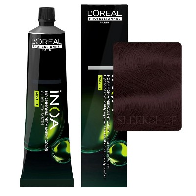 L'Oreal Pro iNOA Coloration Ammonia-Free Permanent Hair Color Dye  - Multicolored Loreal Haircolor Cream