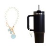 Unique Bargains Pearl Chain Bow Water Cup Pendant 1 Pc - 3 of 4