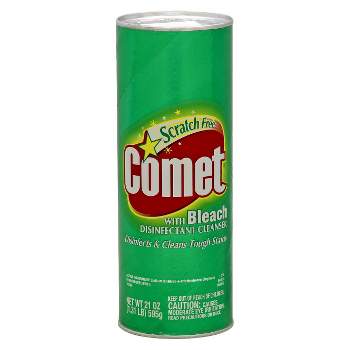 Comet with Bleach Disinfectant Cleanser Scratch Free - 21oz