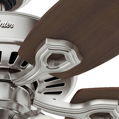 42" Premier Bronze Ceiling Fan with Walnut Blades and Lights