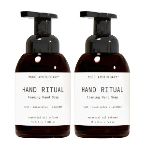 Muse Apothecary Hand Ritual - Aromatic and Nourishing Foaming Hand Soap, Infused with Essential Oils - 11.5 oz, Aloe + Eucalyptus + Lavender, 2 Pack - 1 of 4