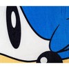 Just Funky Sonic the Hedgehog Face Fleece Throw Blanket | 45 x 60 Inches - 2 of 4