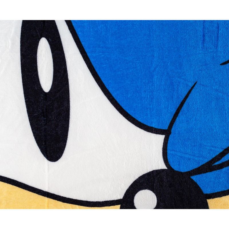 Just Funky Sonic the Hedgehog Face Fleece Throw Blanket | 45 x 60 Inches, 2 of 7