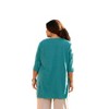 Women's Jersey Henley 3/4 Sleeve Tunic - Plus - On The Plus Side - 2 of 3