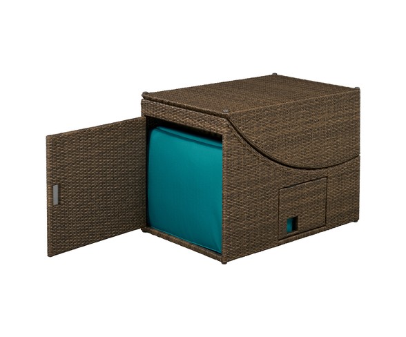 Baylands Outdoor Convertible Chaise Blue - Relax A Lounger