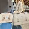 Luupatchy Three-dimensional Diamond Patterned Travel Bag, Dry Wet Separation , for Travel, Fitness Yoga, Weekend Tote Overnight Bag - 4 of 4