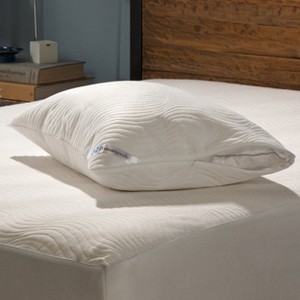 Cooling Comfort Zippered Pillow Cover White (King) - Sealy Posturepedic
