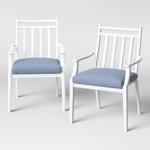 Fairmont 2pk Stationary Patio Dining, What Is A Dining Chair With Arms Called