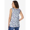 Woman Within Plus Size Perfect Printed Scoopneck Tank - 3 of 4