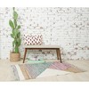 carol & frank 14" x 22" Addy Boho Floral White Multicolor Cotton Decor Throw Pillow - 2 of 4