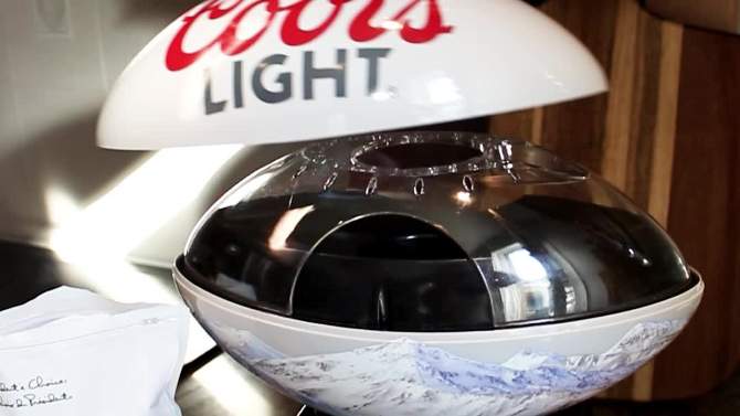Coors Light Hot Air Popcorn Maker Air-Popper with Football Serving Bowl, 2 of 8, play video