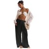 Clearlove Womens Linen Pants Wide Leg Loose Cotton Swimsuit Coverups Summer Pants Beach Vacation Outfits - 3 of 4