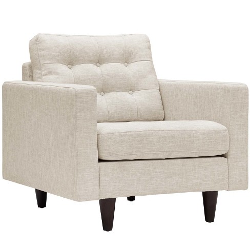 Empress Upholstered Armchair Beige Modway Target