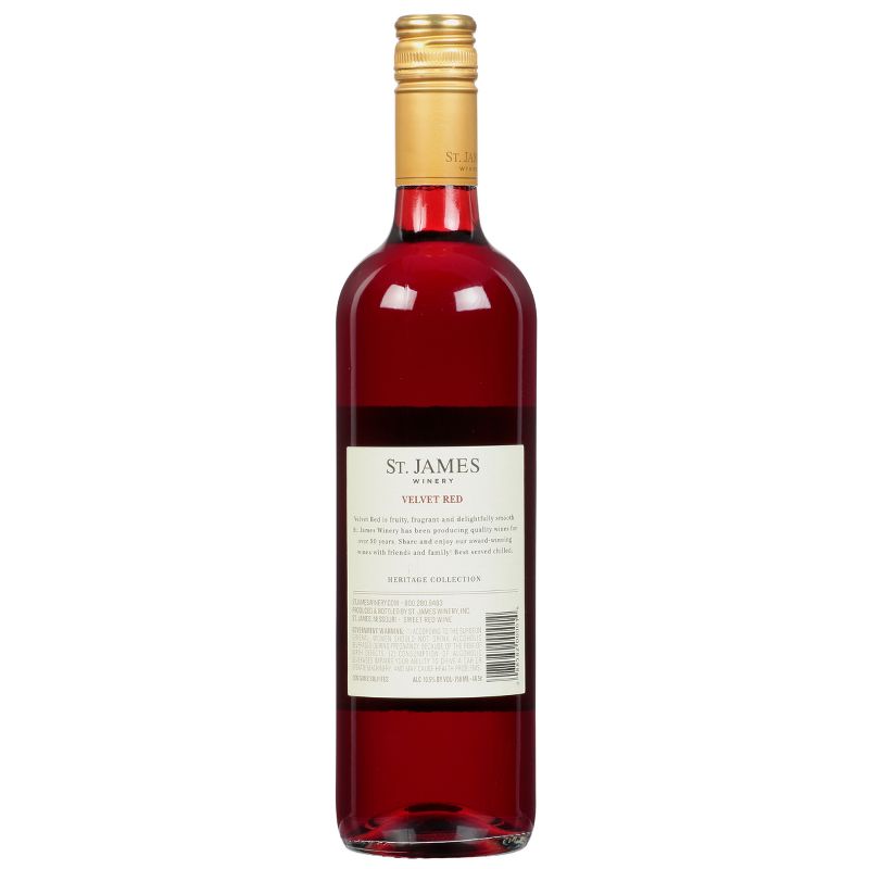 St. James Velvet Red Blend Wine - 750ml Bottle, 6 of 9