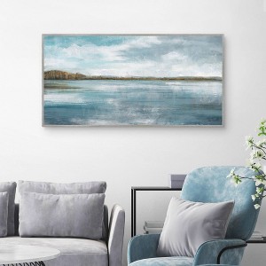 Masterpiece Art Gallery 24"x48" Lakeside Blues II Panel Wall Art - 1 of 4