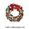 Unique Bargains Christmas Brooches YNCP736-1 Alloy Dripping Wax Multicolor 1 Pc - 3 of 4