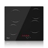 ZACHVO 24-Inch 6000W 4-Burner Built-In Ceramic Radiant Electric Cooktop with Touch Control, 220V~240V, 9 Power Levels & Child Lock - 2 of 4