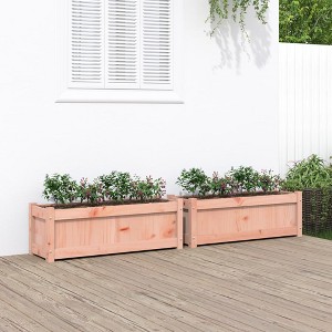 vidaXL Garden Planters 2 pcs Solid Wood Douglas - 1 of 4