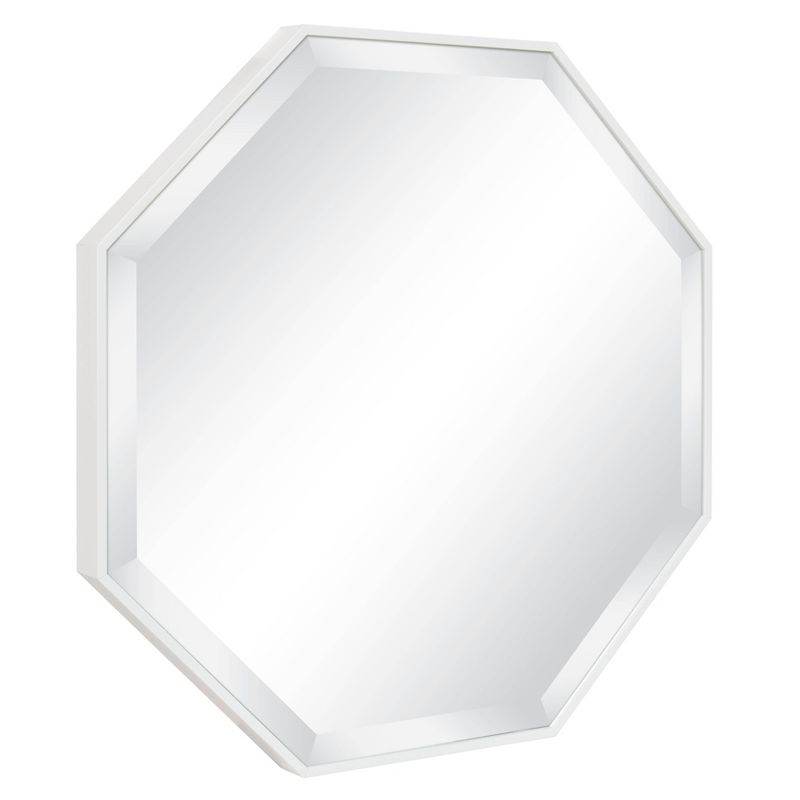 25&#34; x 25&#34; Rhodes Framed Octagon Wall Mirror White - Kate and Laurel, 1 of 8