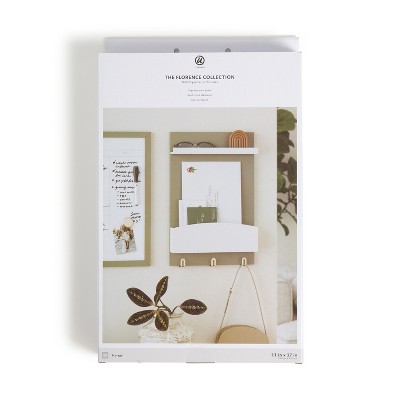 U Brands 11&#34;x17&#34; Modern Wall Organizer Storage Board Forest Fog_1