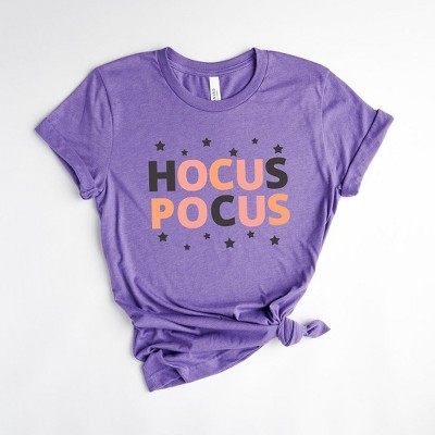 Simply Sage Market Women's Hocus Pocus Colorful Stars Short Sleeve Graphic Tee