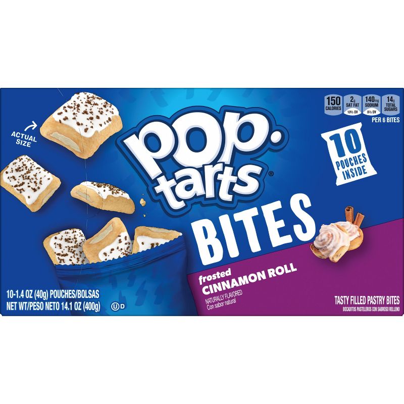 Pop-Tarts Bites Frosted Cinnamon Roll - 10ct  / 14.1oz, 3 of 8